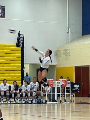 Osceola freshman Cate Palmi (9) and junior Alex Liggeri (8) are the Osceola News Gazette’s Co-Players of the Year. The duo led Osceola (26-5) to a regional championship and a Class 7A state semifinal appearance. PHOTOS/JOSH PALMI, OSCEOLA HIGH