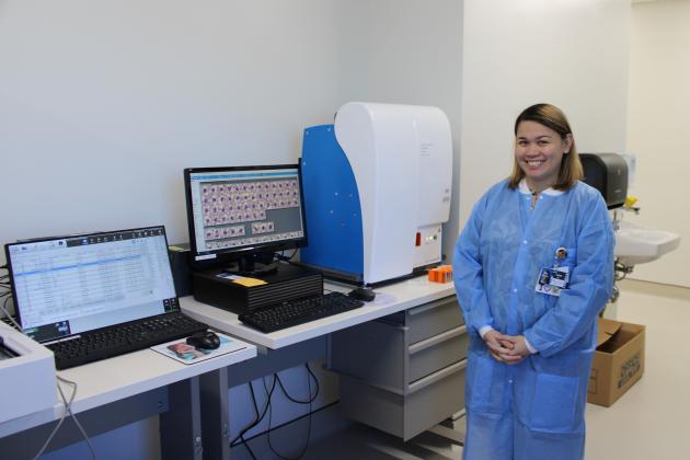 The new Orlando Health St. Cloud Hospital cancer treatment facility includes the latest state-of-the-art lab equipment.  PHOTO/TERRY LLOYD