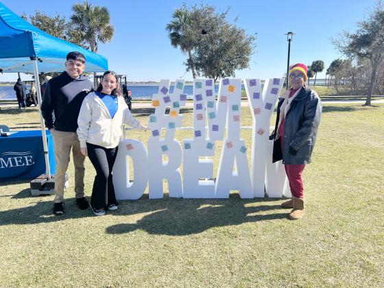 The City of Kissimmee sponsored #MyDream, a way for attendees of Saturday’s Martin Luther King Jr. Unity event to express their dreams for the future. PHOTO/DONASIA HARRY