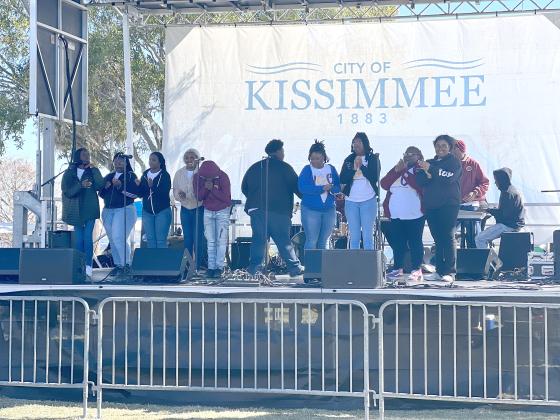 The Bethune-Cookman University Inspirational Gospel Choir performed at Saturday’s event. PHOTO/DONASIA HARRY