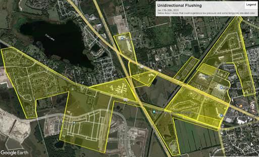 Toho Water Authority will continue its line flushing operations Tuesday, following Martin Luther King Day. GRAPHIC/TOHO WATER AUTHORITY