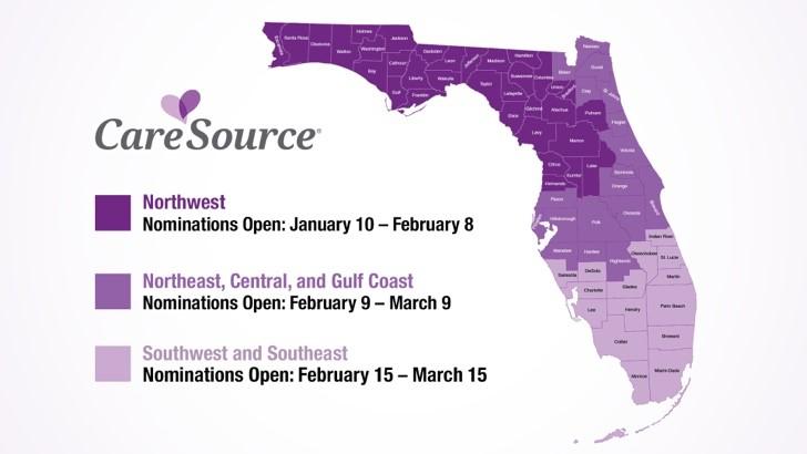 For the Osceola County area, nominations will be open from Feb. 9 to March 9.