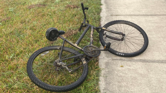 the suspected missing child is a 9 to 13-year-old light-skinned mixed-race female, with dark curly hair, last seen wearing a jacket with a white zipper, and blue jeans, and was riding the black-colored bicycle.