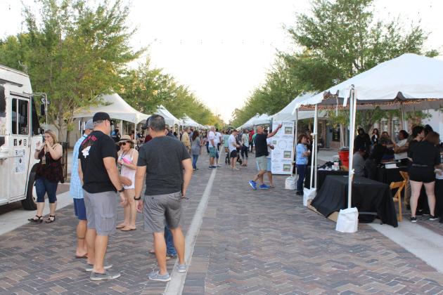 Distillery exhibitors' pavilions line New York Ave. as hundreds attended Saturday evening's event. PHOTO/TERRY LLOYD
