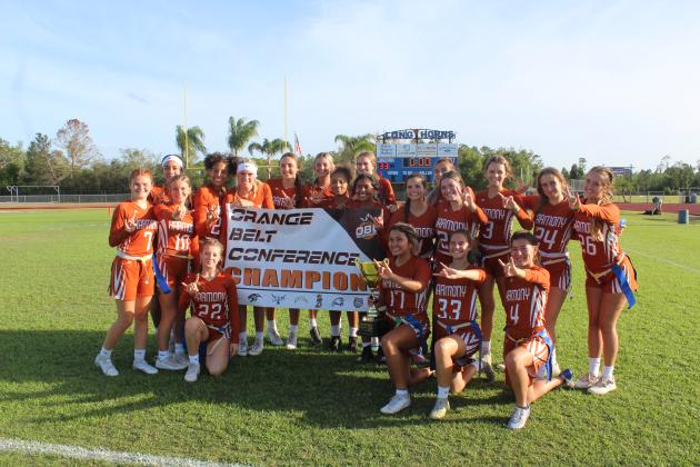 The Harmony Longhorns, the now defending two-time Orange Belt Conference flag football champions. PHOTO/KEN JACKSON