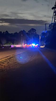 Florida Highway Patrol investigated a fatal motorcycle crash Saturday night on Bronco Drive, one of the entrances to the Bay Lake subdivision. PHOTO/JOSH MEYERS