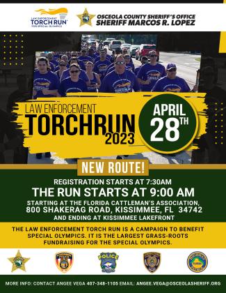 Law enforcement Torch Run making its way through Kissimmee Friday