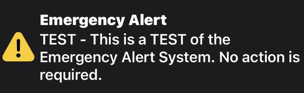 The Florida Division of Emergency Management said the sound — more familiar to us during the day — was sent to mobile devices as a test of the Emergency Alert System — at 4:45 a.m.