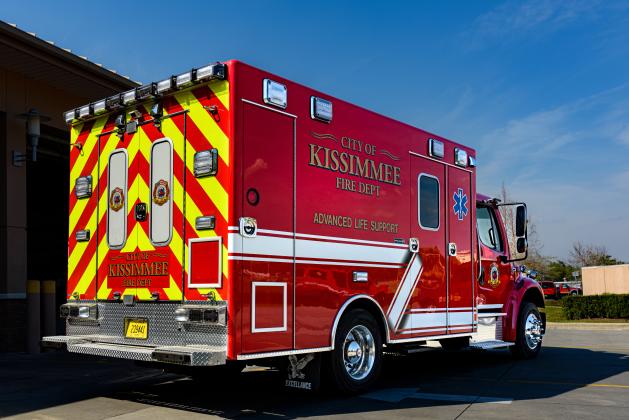 Kissimmee Fire Department's sixth rescue vehicle is now in the fleet at Station 14 on the north side of the city. PHOTO/CITY OF KISSIMMEE