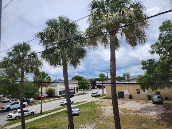 Midday clouds are already building over Kissimmee. Strong to severe thunderstorms are possible later today, the National Weather Service said.