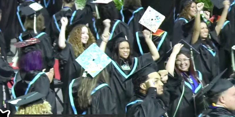 The Class of 2023 at Professional and Technical High School (PATHS) celebrates once it's official. PHOTO/OSCEOLA COUNTY SCHOOL DISTRICT