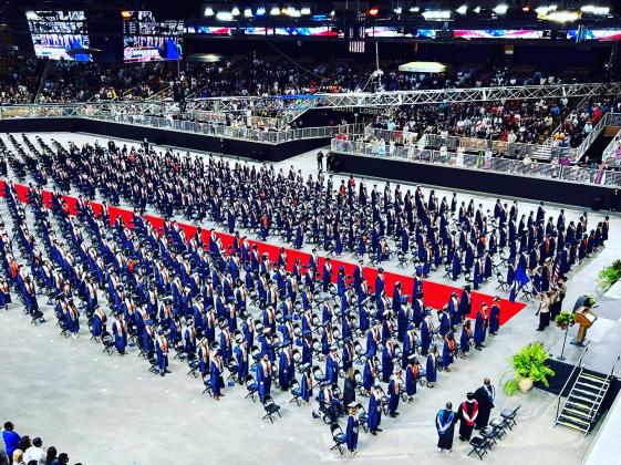 A birds-eye view of the Tohopekaliga High School graduating Class of 2023. PHOTO/OSCEOLA HERITAGE PARK
