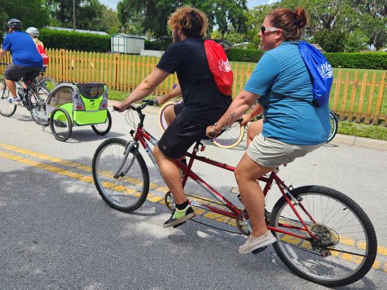 Don't see too many tandem bikes these days. Photos by Ken Jackson