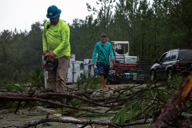 After the passage of Category 3 Hurricane Idalia, the cleanup has begun in Big Bend places like Taylor County. PHOTO/FRESH TAKE FLORIDA