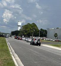 A bit of traffic was one of the few issues of the first day of school Thursday.