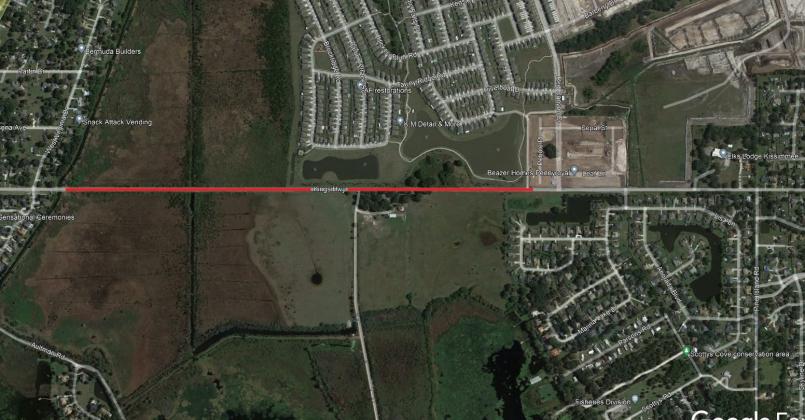 A portion of Kings Highway will see repairs starting next week. GRAPHIC/OSCEOLA COUNTY