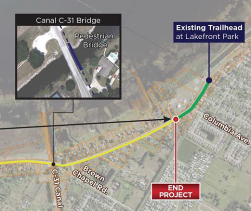 The East Lakeshore Boulevard road closure at the bridge over C-31 canal at Brown Chapel Road has been extended to Monday, Sept. 18, to allow for the installation of new guardrail. OSCEOLA COUNTY