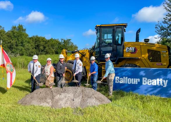 Osceola County leaders and Fire Rescue EMS officials ceremoniously broke ground Monday on Station 85 on Cypress Parkway. PHOTO/OSCEOLA COUNTY