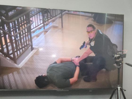 The Osceola County Sheriff's Office showed video of their tactical active shooter training Wednesday. PHOTO/KEN JACKSON