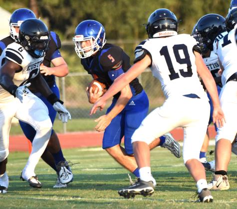 Harmony running back Jeremy Hilliard hopes to duplicate last week's three-touchdown performance in the Longhorns' district game Friday at Melbourne. PHOTO/KATIE WILLIAMS