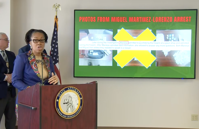 Prior to being removed from office by Gov. Ron DeSantis, State Attorney Monique Worrell engaged in a war of words with Osceola Sheriff Marcos Lopez over the prosecution of drug cases and the evidence presented in them. FILE PHOTO