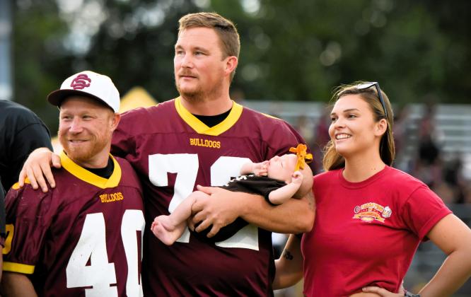 Bulldogs older, younger — and much younger — were part of Friday's ceremony.