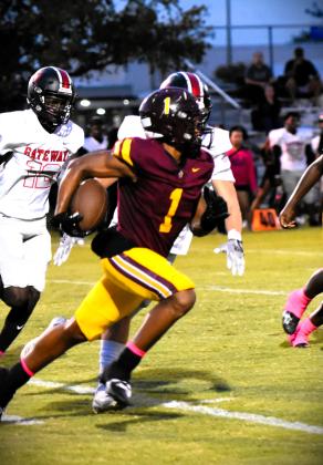 St. Cloud's Terrence Griffin ran for 133 yards and three touchdowns Friday in the Bulldogs' 46-0 win over rival Gateway. PHOTO/KATIRE WILLIAMS