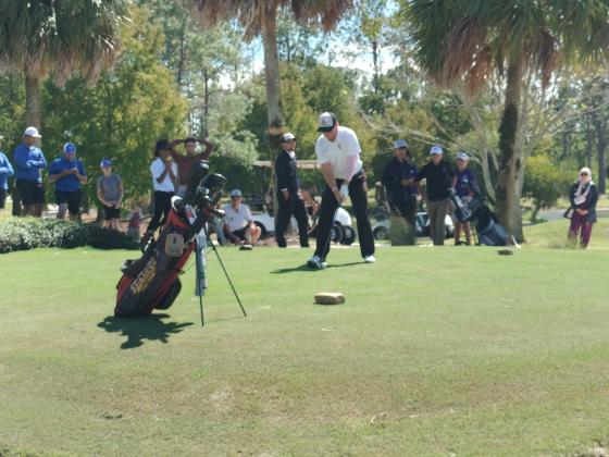 St. Cloud's Espn Pool Tees off on second playoff hole. PHOTO/DEAN PEARSON