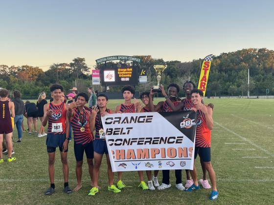 Tohopekaliga High claimed the OBC boys cross country team championship Wednesday. PHOTO/DONALD LAMB