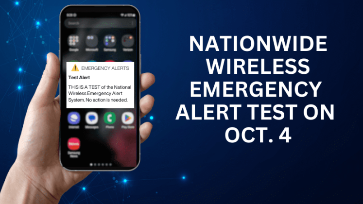 Cellphones across the nation will get a Wireless Emergency Alert test message on Wednesday at around 2:20 p.m. GRAPHIC/WISCONSIN EMERGENCY MANAGEMENT