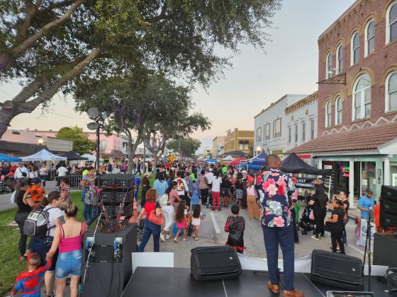 Thousands came to downtown Kissimmee for 'Boo on Broadway' Friday night. This photo was taken around 7 p.m., about two hours before an incident with a motorized cart where six children were struck. PHOTO/KEN JACKSON