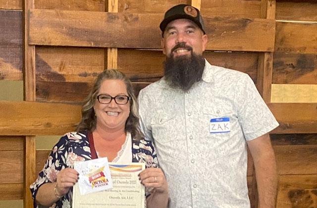Osceola Air, LLC won Best Heating and Air Conditioning. Photo/Jamie Sousse