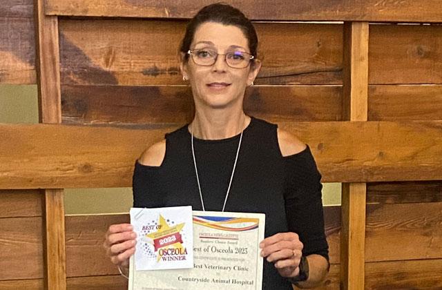 Dr. Amy Charlton won for Best Veterinarian as well as Countryside Animal Hospital for Best Veterinary Clinic. Photo/Jamie Sousse