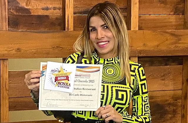 DiCarlo Ristorante won for Best Italian Restaurant. Photo/Jamie Sousse