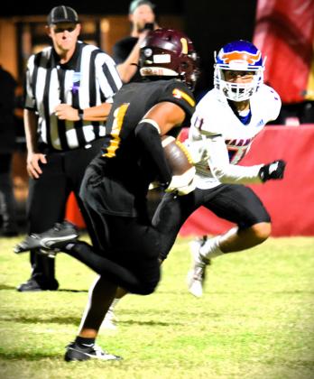 T.J. Griffin scored a touchdown and was part of St. Cloud's winning run game Friday. PHOTO/KATIE WILLIAMS