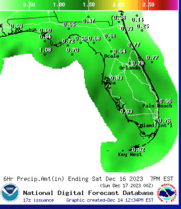 The first of 2-4 inches of rain this weekend should come by Saturday evening, this National Weather Service graphic illustrates.