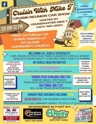 Crusin' Reunion Car Show — 1st Saturday of the month