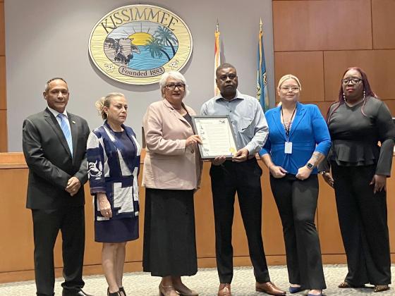 A Black History Month celebration preceded last week’s Kissimmee City Commission meeting, where proclamations were given to local African-American leaders. PHOTO/DAVID CHIVERS