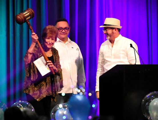 Linda-Goodwin Nichols swings a big gavel. PHOTO/KATIE WILLIAMS