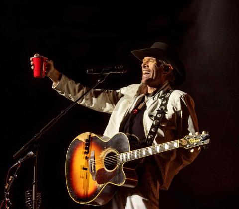 Toby Keith returned to the stage after cancer treatment in Las Vegas in December. TOBYKEITH.COM