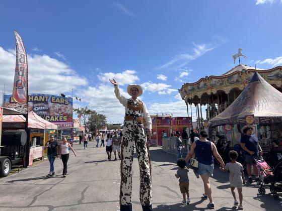You never know who you'll meet at the Osceola County Fair! PHOTO/THOMAS OUELLETTE