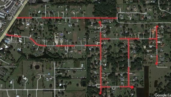 Streets set for resurfacing off Simpson Road. PHOTO/OSCEOLA COUNTY