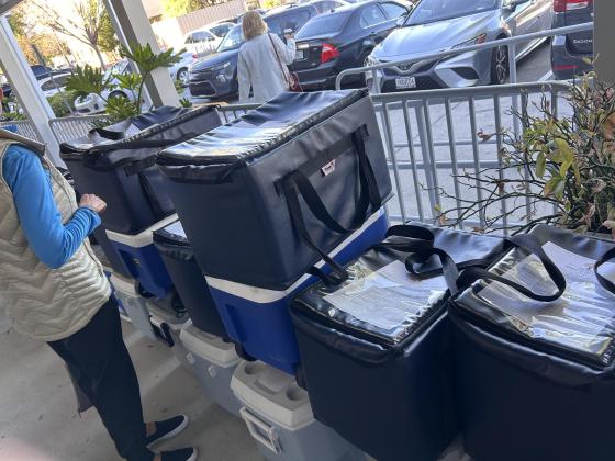 Hundreds of meals stay warm or cold, ready to be delivered to Osceola Meals on Wheels clients last week. The Osceola Council on Aging is always looking for volunteers to help batch or deliver meals. PHOTO/THOMAS OUELLETTE