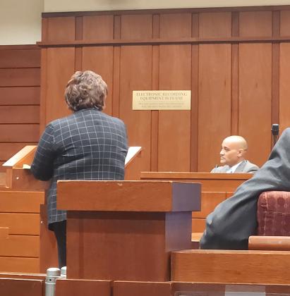 Julius Melendez took the stand in his battery trial Tuesday at the Osceola County Courthouse. PHOTO/KEN JACKSON