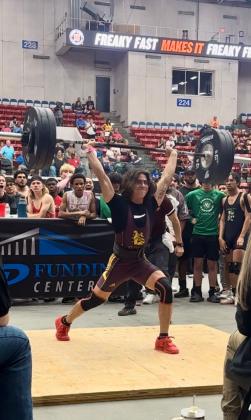 St. Cloud’s Mike Ziss was a double gold medalist taking both the Olympic and Traditional disciplines at the FHSAA Class 3A State Weightlifting Championships in Lakeland Friday. PHOTO/ST. CLOUD HIGH