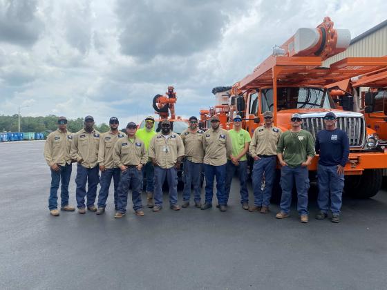 Kissimmee Utility Authority has sent 12 linemen and a convoy of vehicles to Tallahassee to restore power after severe thunderstorms and a possible tornado rolled through the city late Thursday into Friday. PHOTO/KUA