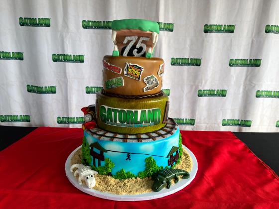 What's a birthday without cake? This is how Gatorland does its 75th. PHOTO/EXPERIENCE KISSIMMEE