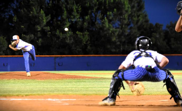 Ismael Rivera struck out the side in the sixth inning with the tying run on third base to lock down Harmony's 4-3 regional playoff win over Treasure Coast Tuesday. PHOTO/KATIE WILLIAMS