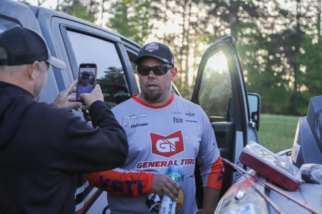 Pro Chris Lane, who won when the Bass Pro Tour last visited the Kissimmee Chain in 2023, will be among the 30 competitors competing at General Tire Heavy Hitters next week in Kissimmee. (Photo by Phoenix Moore)