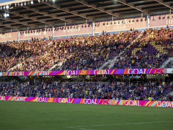 Solid crowd at Inter&amp;Co Stadium to see Orlando City knock off the Chicago Fire 4-2 in MLS action. PHOTO/MARIO CASAMALHUAPA